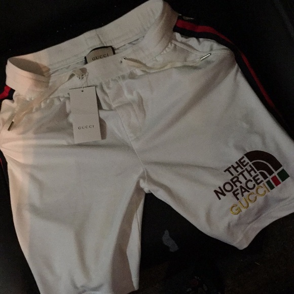 ❗️SOLD❗️NorthFace X Gucci shorts - Picture 4 of 5